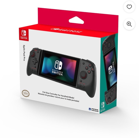 Nintendo | Other | Hori Black Nintendo Switch Split Pad Pro Ergonomic ...